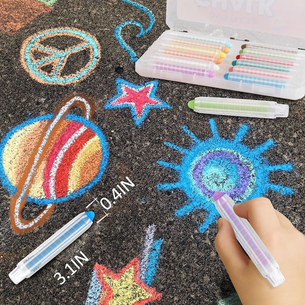 JustRed indoor playroom use with washable colors and minimal chalk dust.