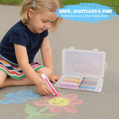 JustRed twistable chalk holders keep little hands clean during colorful drawing.