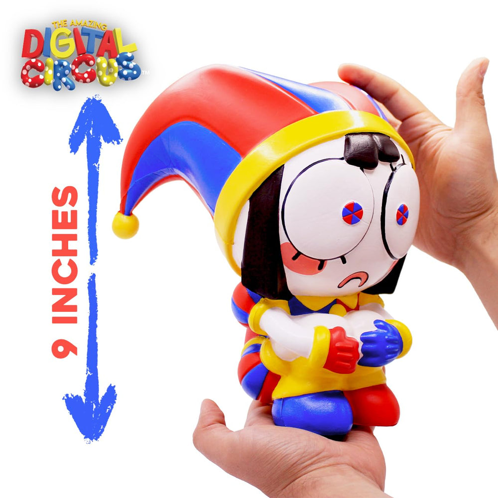 Just Toys Mighty Mega Squishme digital-circus squish close-up for focus play.