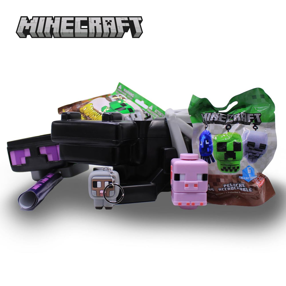Just Toys LLC Ender Dragon action figures set ideal for display, gifting, and Minecraft-inspired adventures.