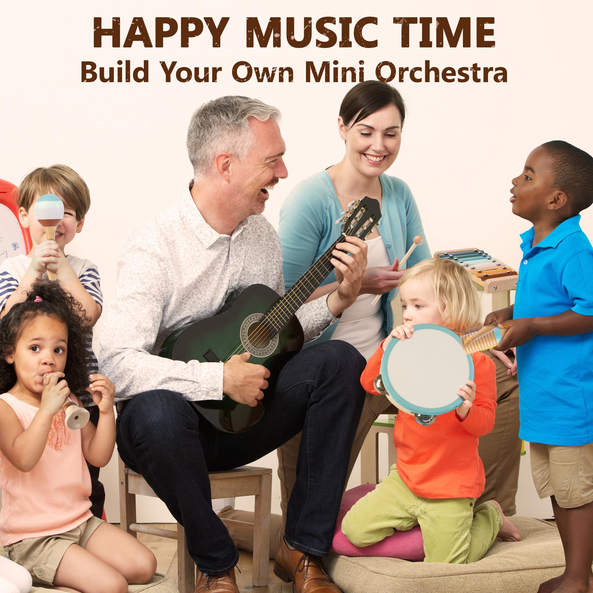 JustWood triangle instrument adds bright tone for early music learning