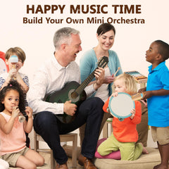 JustWood triangle instrument adds bright tone for early music learning