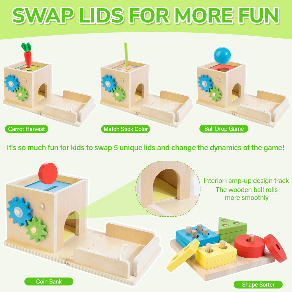 Justwood carrot harvest game provides tactile, goal-based play.