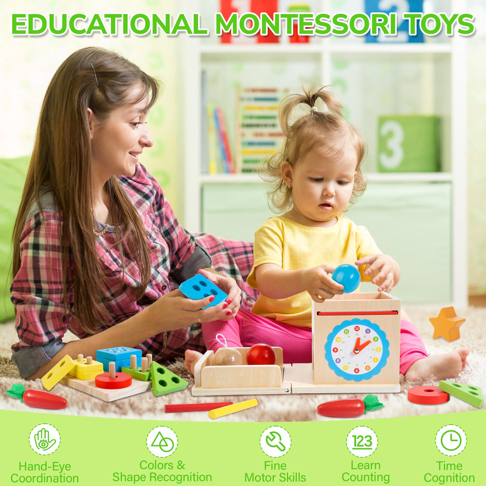 Justwood foldable storage box keeps pieces organized after play sessions.