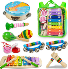 JUSTWOOD xylophone for kids promotes early rhythm exploration with bright tones.