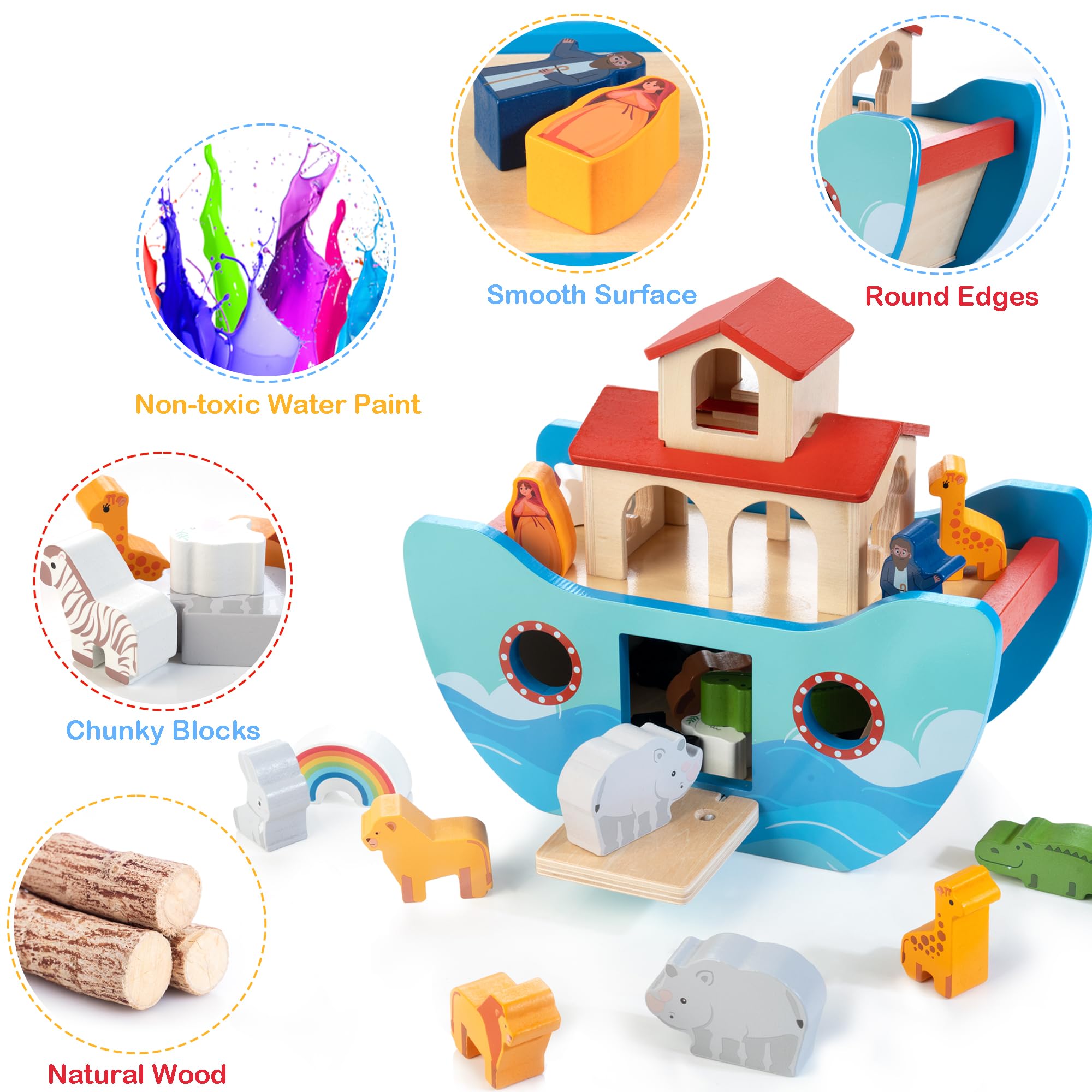 JUSTWOOD Noah's Ark boarding ladder enables easy loading.
