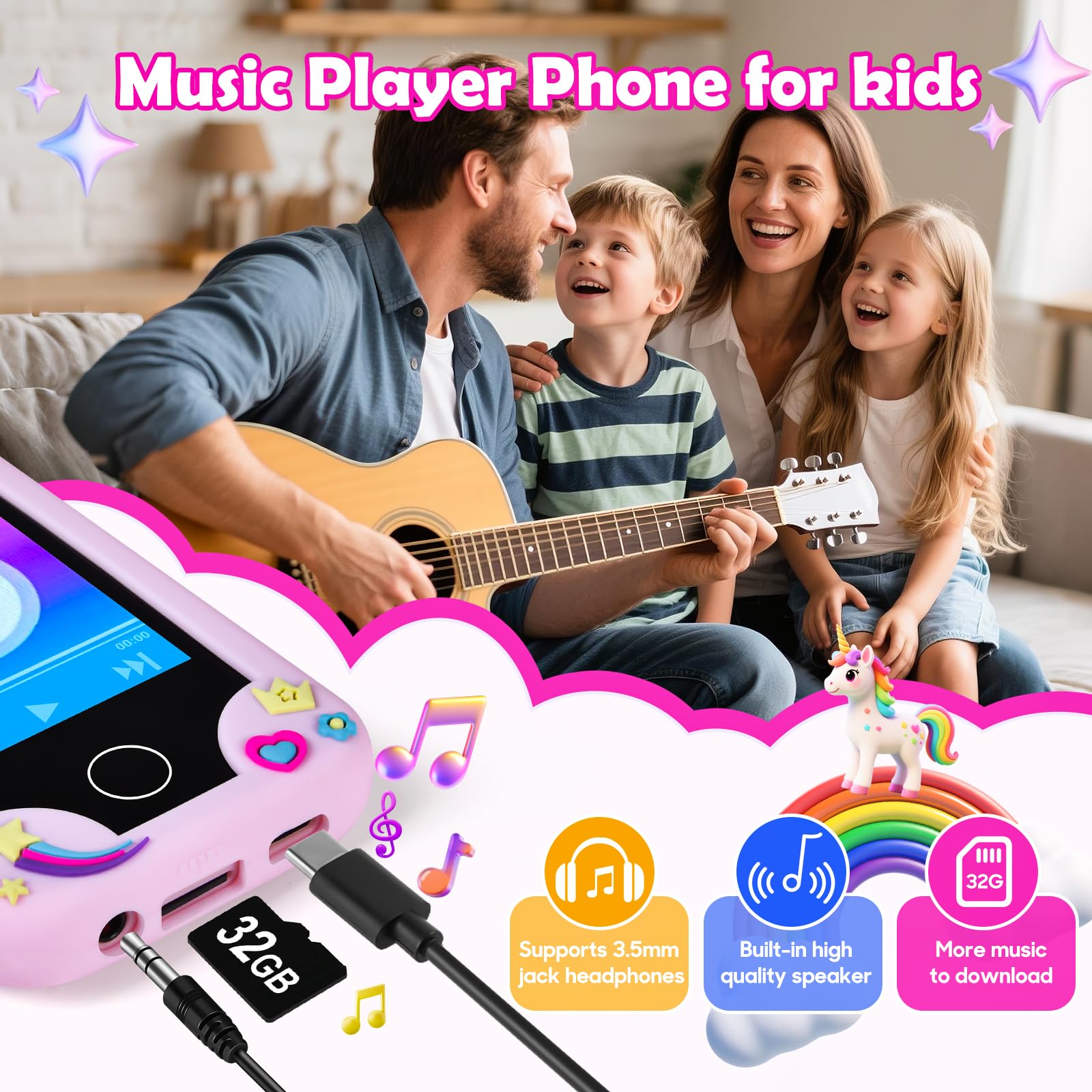 Jusvenmt 32GB memory card stores memories and apps