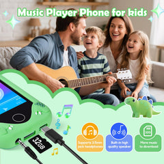 Jusvenmt dinosaur phone with piano keyboard for creative tunes