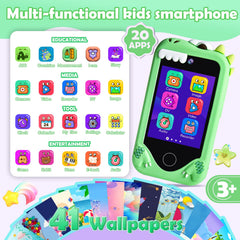 Jusvenmt dinosaur toy phone side view ideal for portable learning on the go