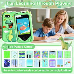 Jusvenmt silicone case protects the toy phone from drops during playtime