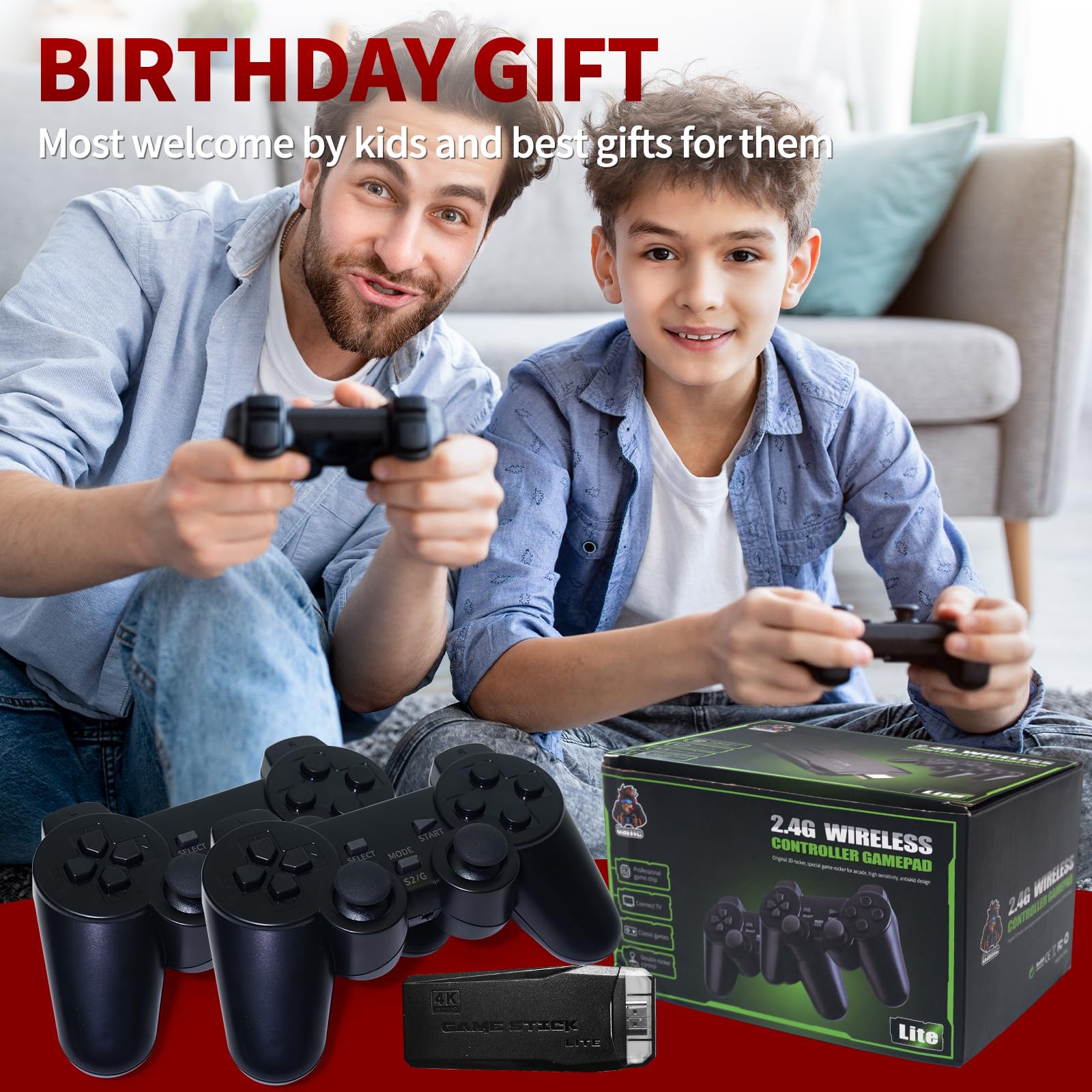 Jutyesi Retro Game Console Stick portable setup ideal for travel and gatherings.