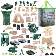 Juvale army men 100-piece set detailed figures for imaginative play.