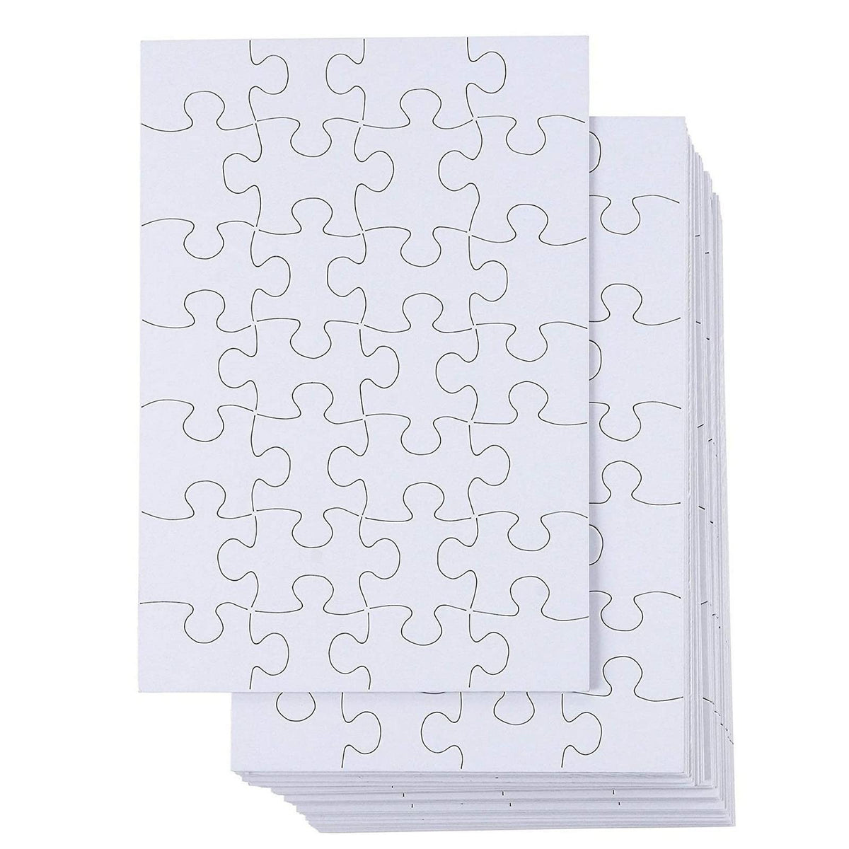 Juvale blank puzzle canvas ideal for personalized crafts and puzzles