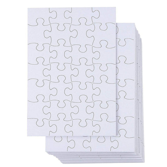 Juvale blank puzzle canvas ideal for personalized crafts and puzzles