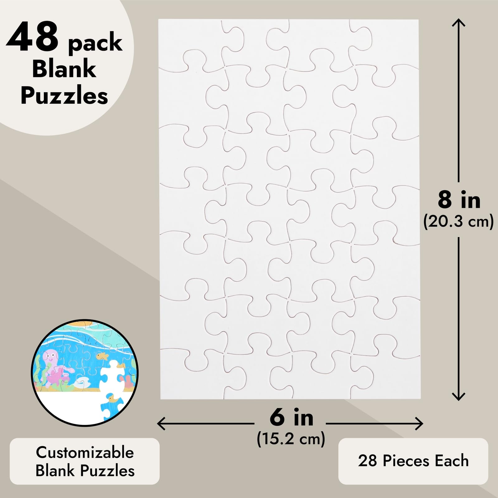 Juvale kid friendly puzzle craft boosts imagination and motor skills
