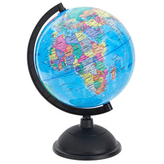 Juvale durable plastic globe stands up to frequent handling and spins.