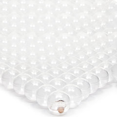 Juvale gumball capsules in clear 1.1-inch diameter with secure lids for prizes.