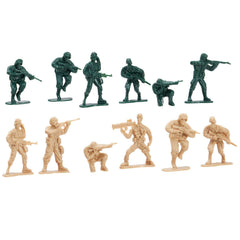 Juvale army figures designed for indoor and outdoor use.