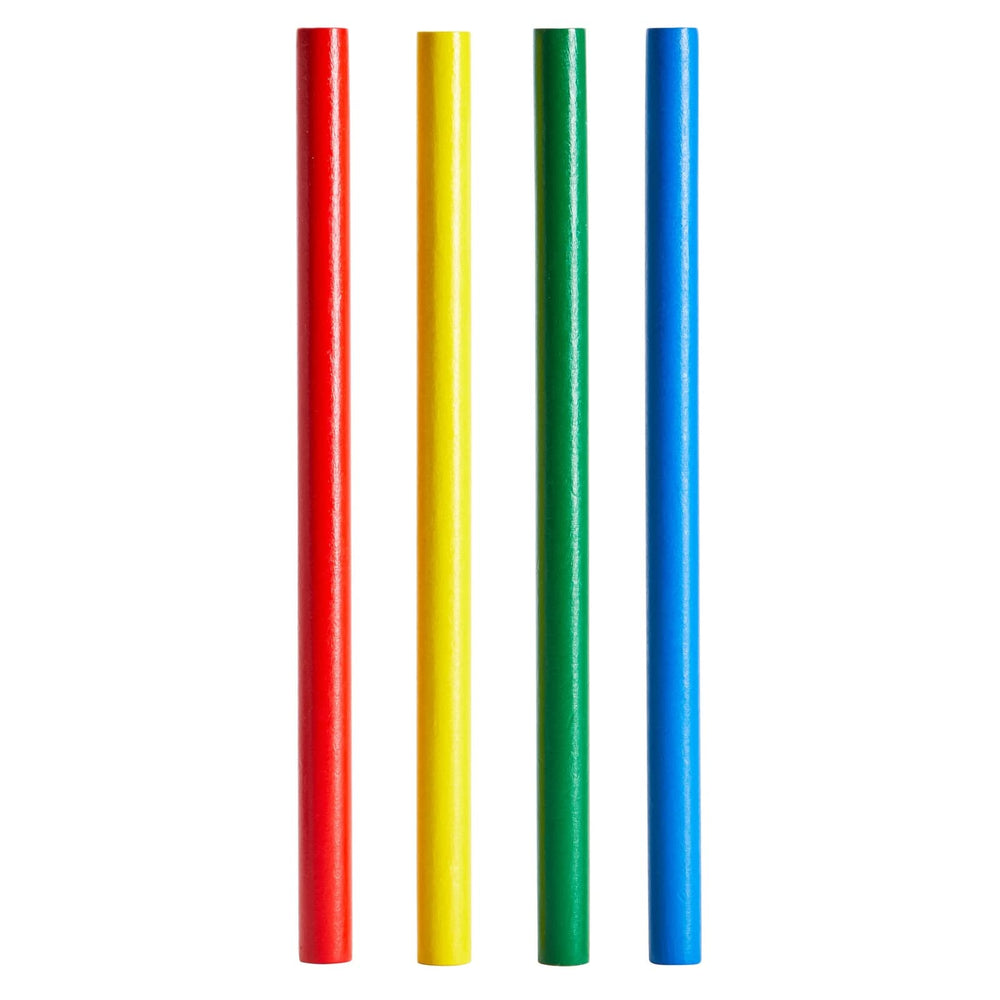Juvale bulk 24-pack rhythm sticks layout for easy rotation and group work.