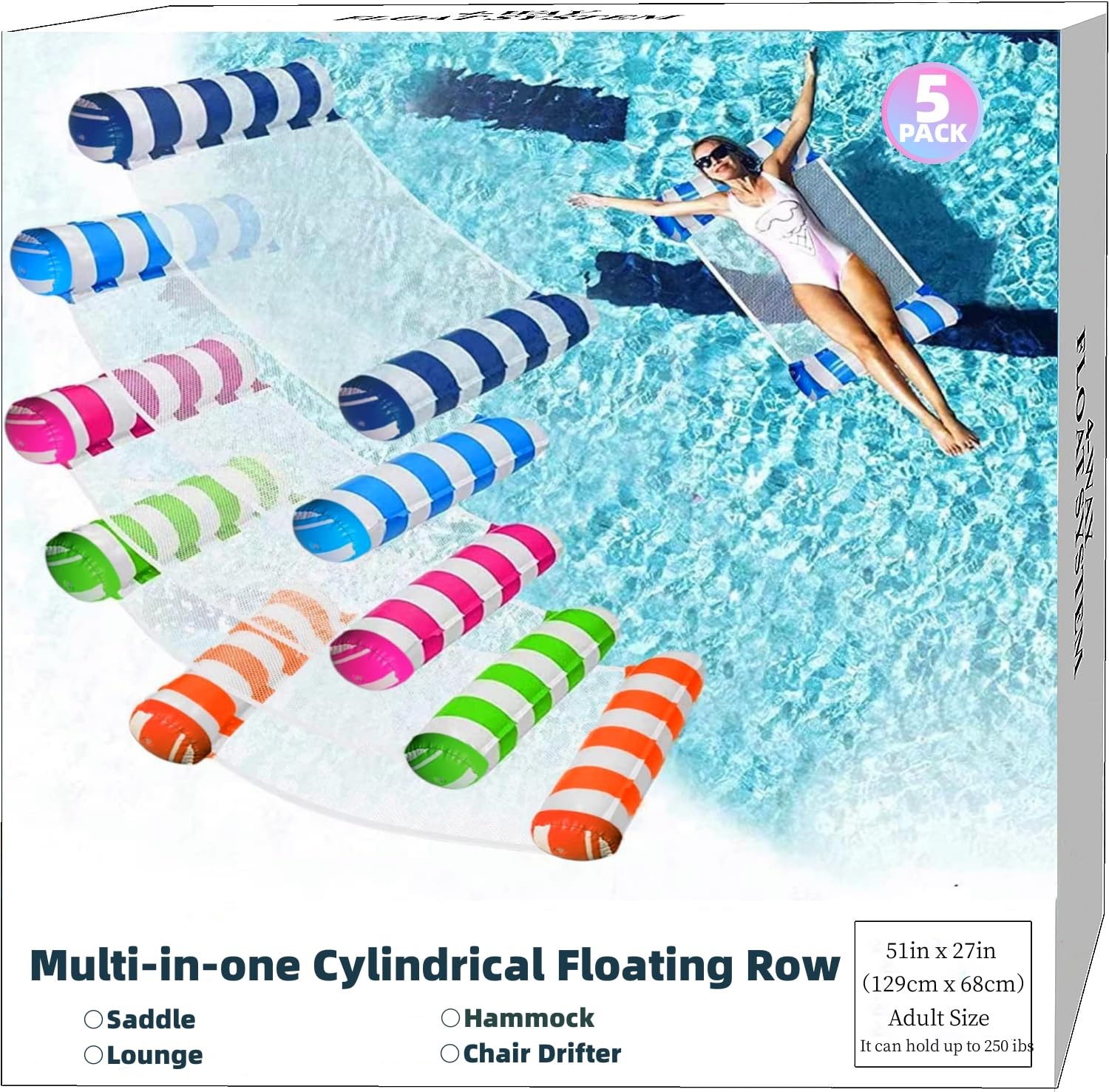 JUXIAO XL water float hammock for relaxed pool lounging with comfort