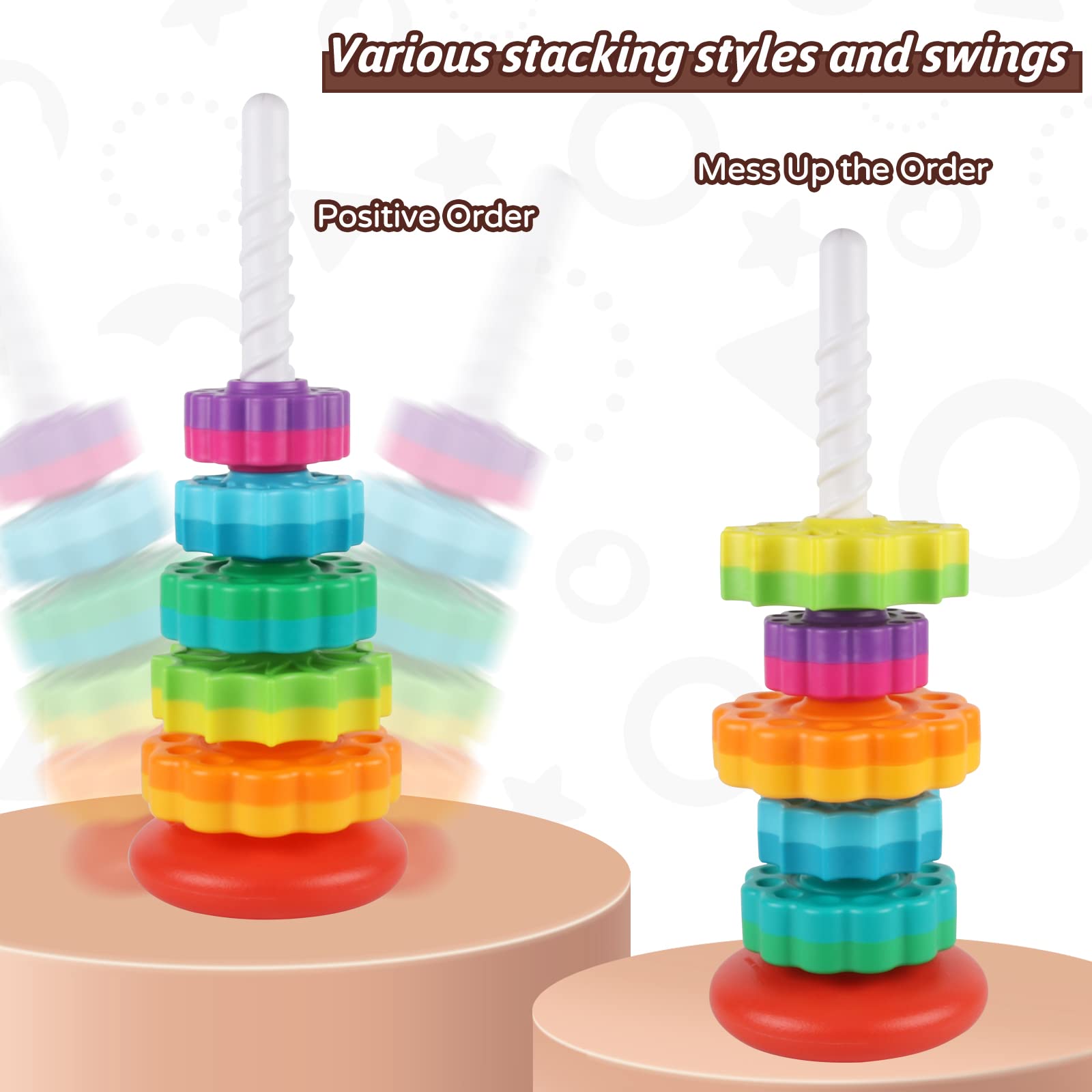 JUXUE two-tone discs for tactile exploration