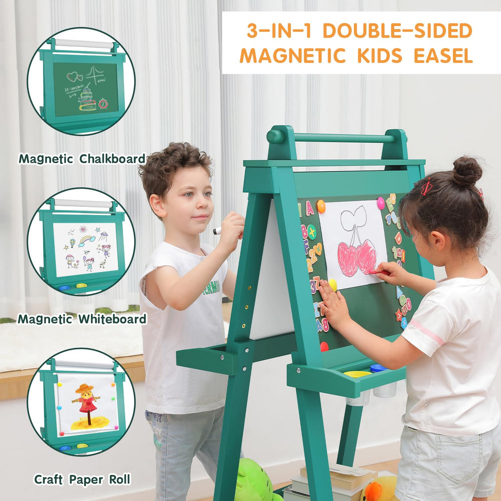 JUZBOT easel includes magnets, markers and accessories