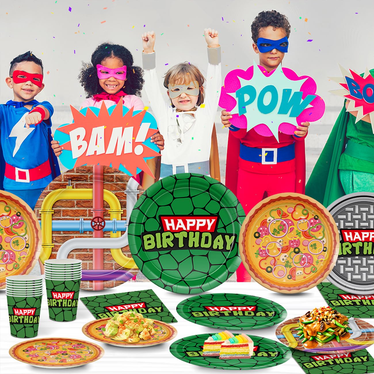 JVORFDG turtle party decor set enhances indoor and outdoor atmosphere.