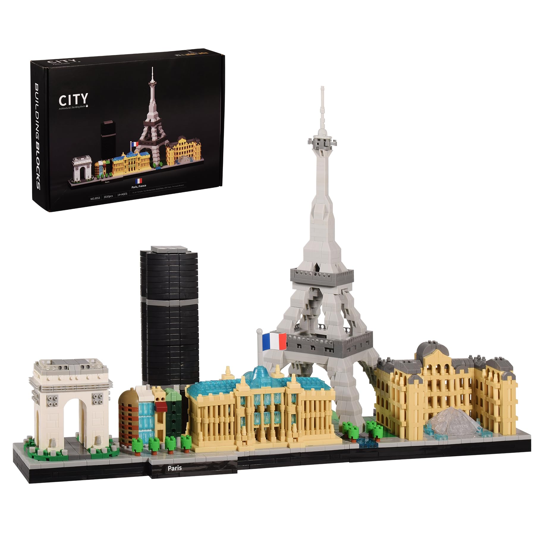 JXRLMB Paris skyline collection product shot for desk display and gift ideas