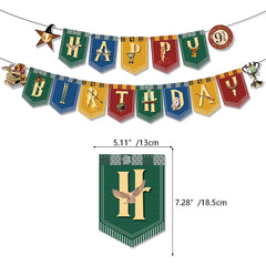 JYCMMFC wizard ribbon decor brightens arches and tables with coordinated accents.