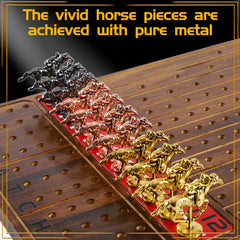 Jyquorp Horse Race Board Game waterproof coating protects the wooden surface from wear.