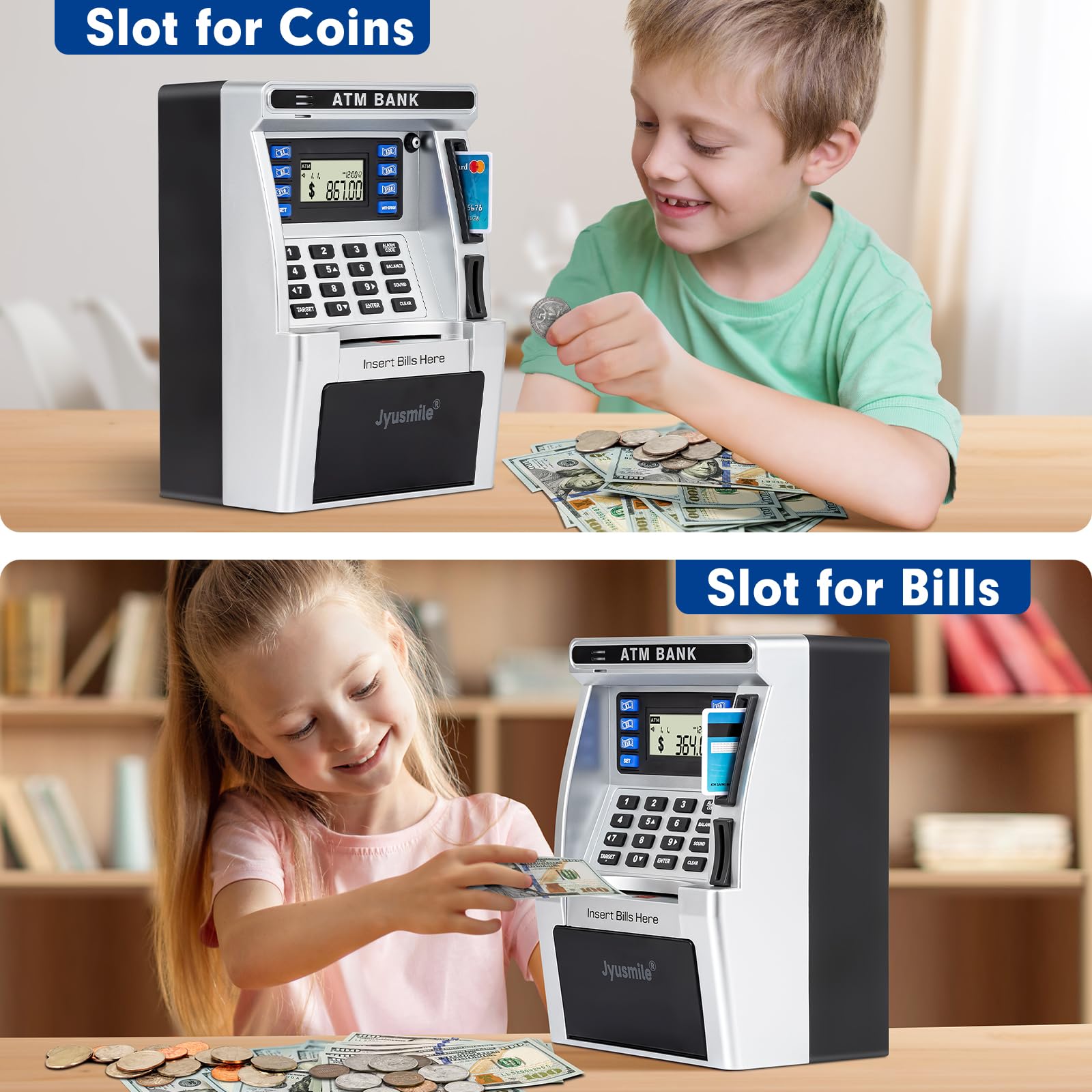 Jyusmile coin recognition reads coins and scrolls notes into balance