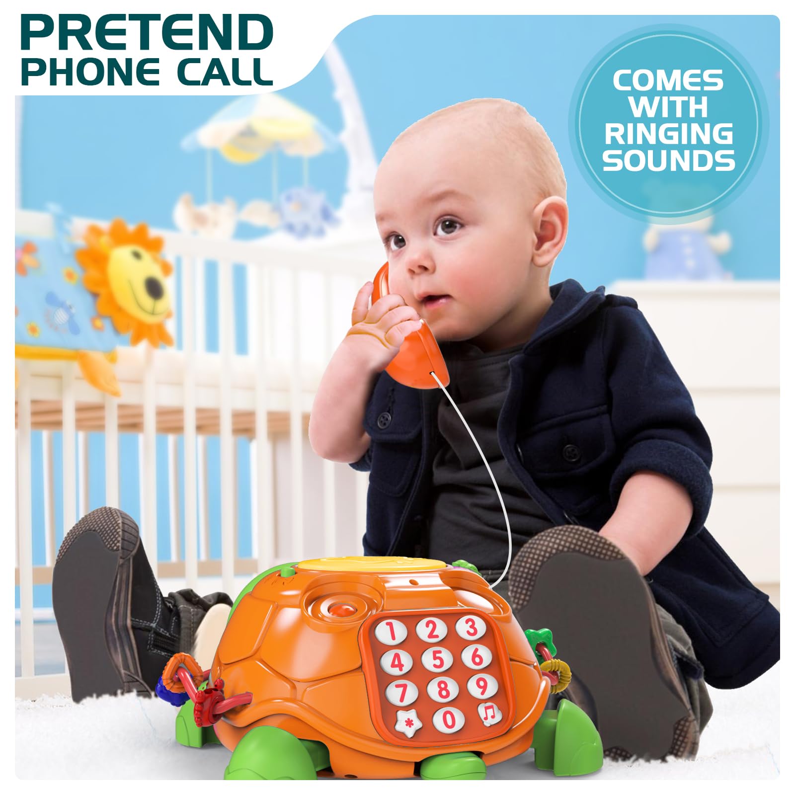 Jyusmile turtle uses safe ABS materials with BPA-free design for gentle play.
