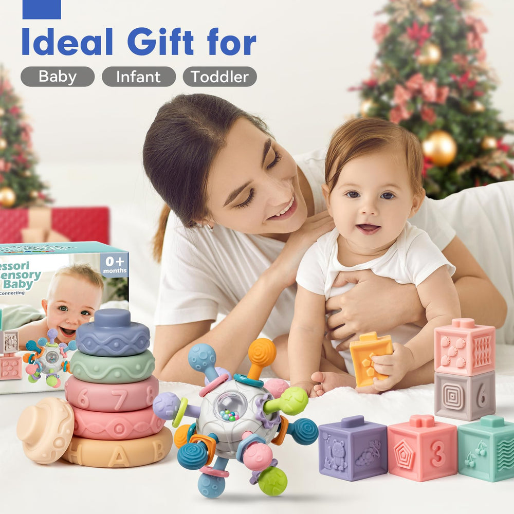 Jyusmile soft blocks closeup showcases safe, squeezable construction.