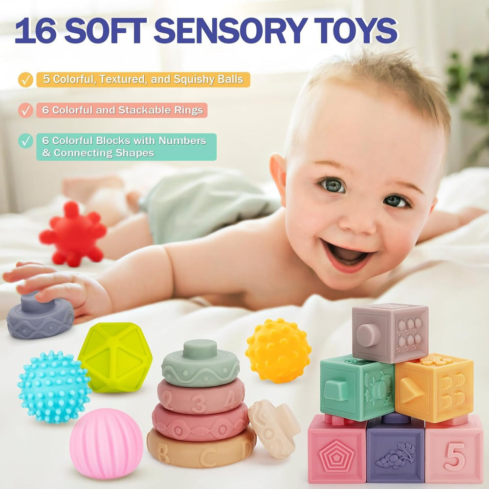 Jyusmile compact carry design makes travel toy storage easy.