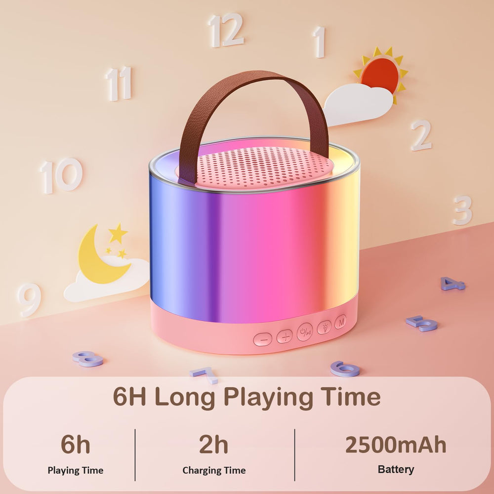 JYX pink karaoke machine suitable for home, outdoor, and travel use