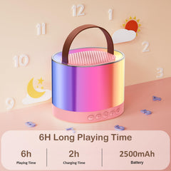 JYX pink karaoke machine suitable for home, outdoor, and travel use