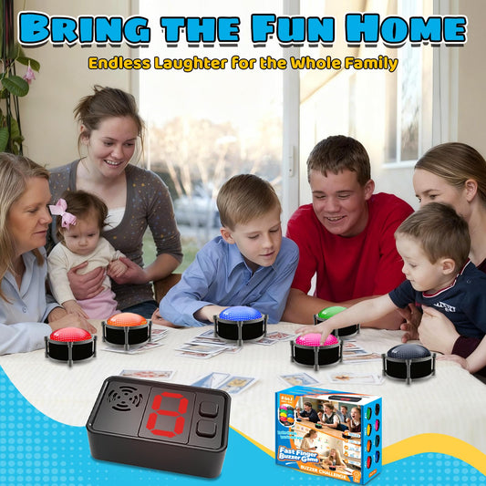 Jyyuehai game show console with bright LEDs enhances visibility during play.