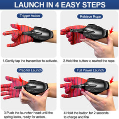 Jyyuehai Spider Web Shooter boosts costume play and superhero imagination.