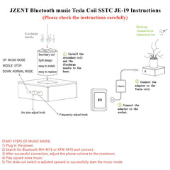 JZENT power switch and manual for easy setup.