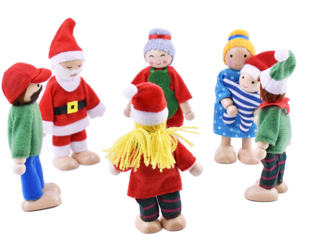 Jzszera daughter figure adds warmth to dollhouse family scenes.