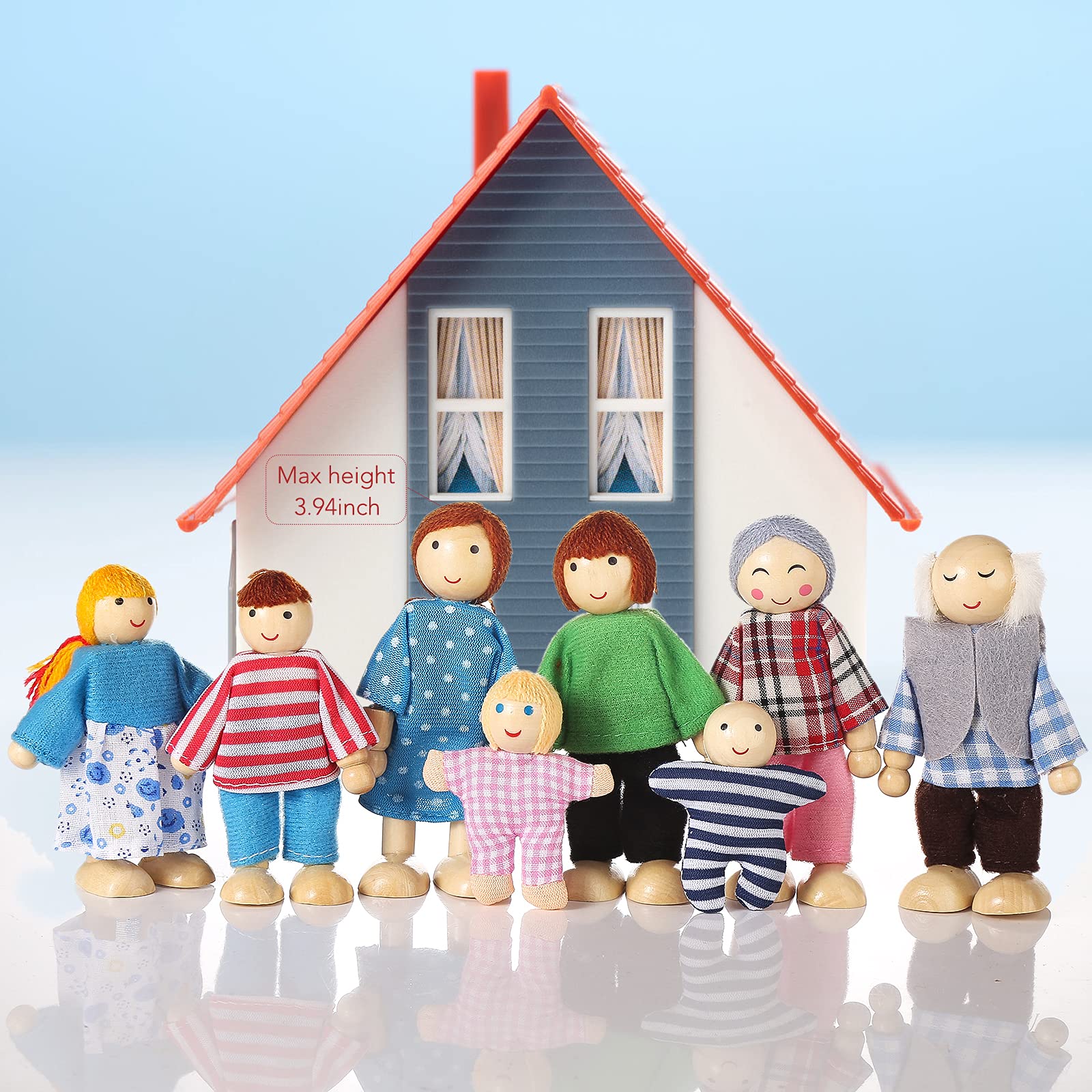 Jzszera realistic clothes dolls with cute hairstyles for pretend play.