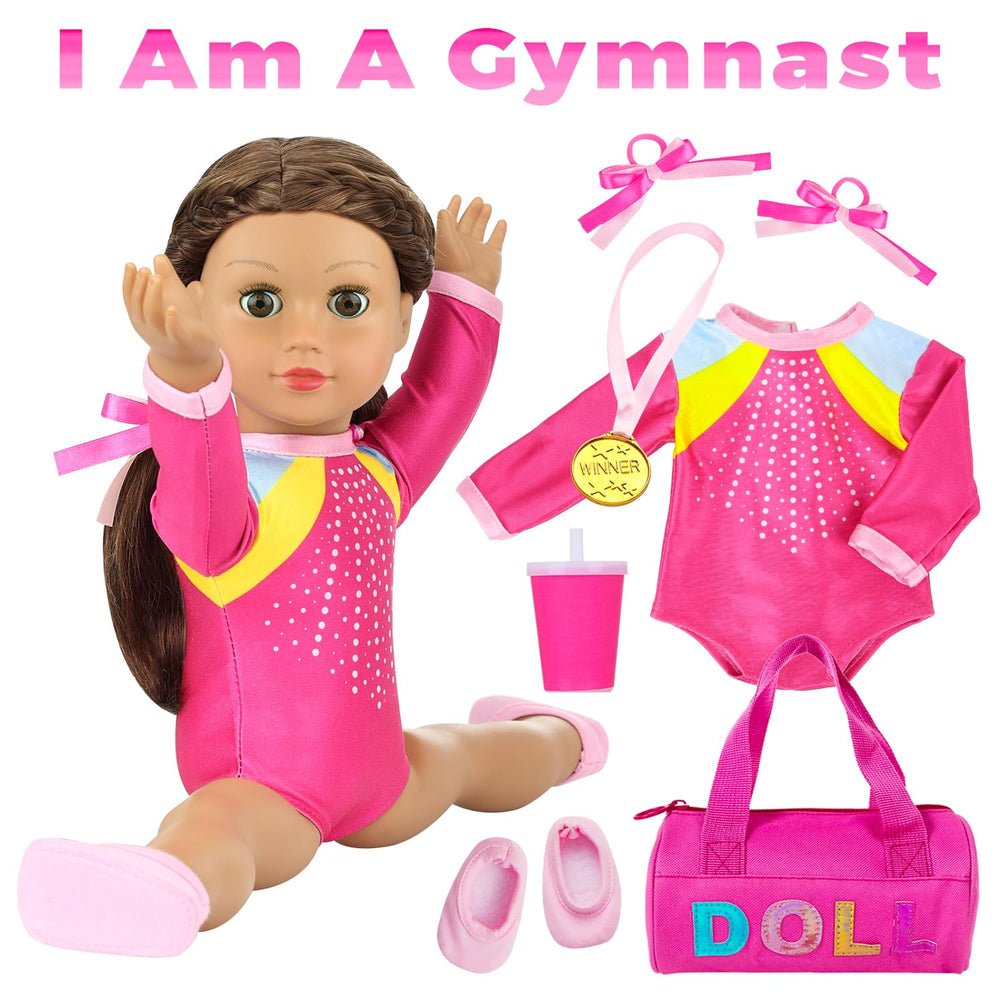 K.T. Fancy mini gym bag helps keep accessories organized for pretend gym sessions.