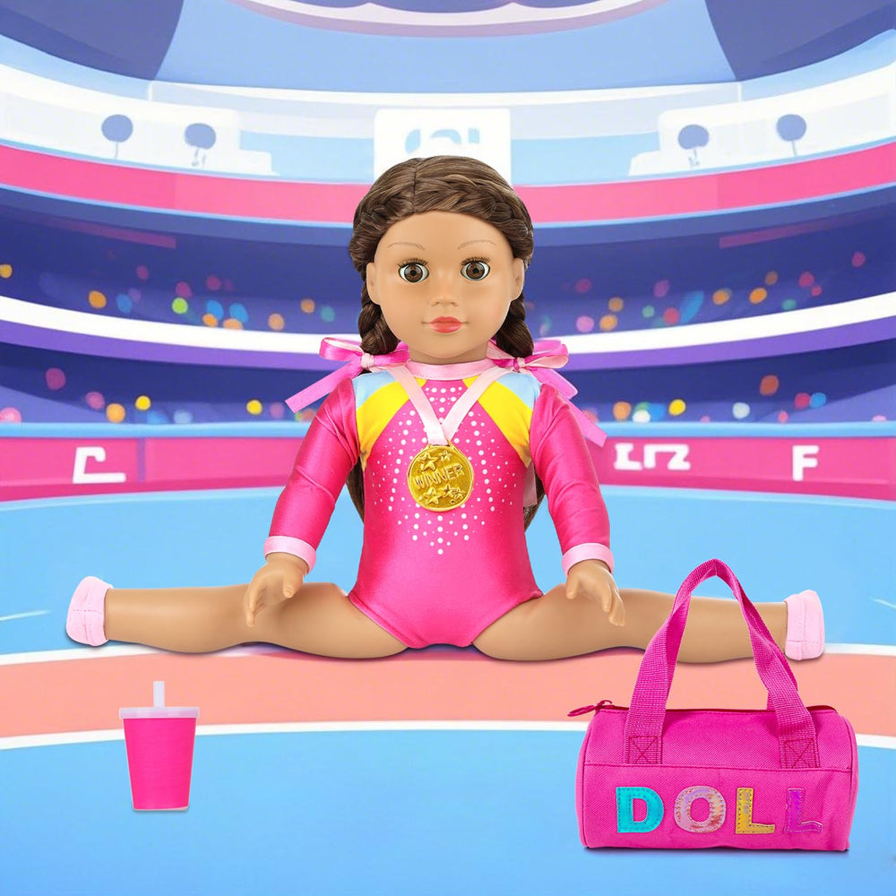 K.T. Fancy pink doll shoes support easy dressing and stylish play.