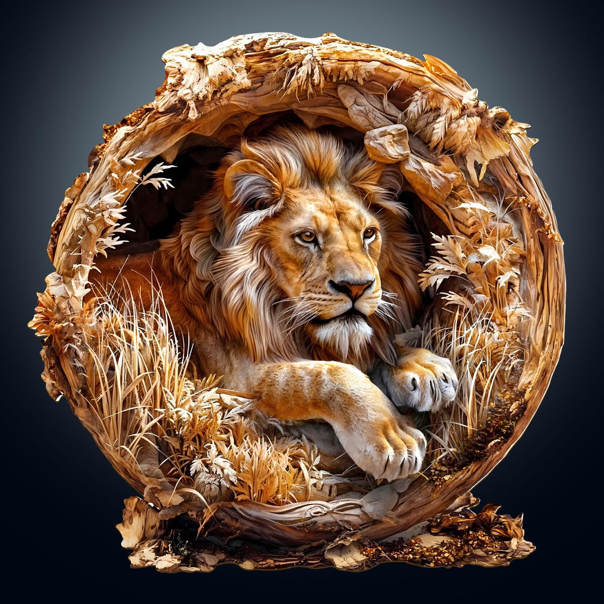 KAAYEE 3D lion themed puzzle reveals a lifelike scene for immersive focus
