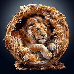KAAYEE 3D lion themed puzzle reveals a lifelike scene for immersive focus