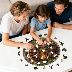 KAAYEE fairy tale themed puzzle ready to decorate a shelf with whimsy.