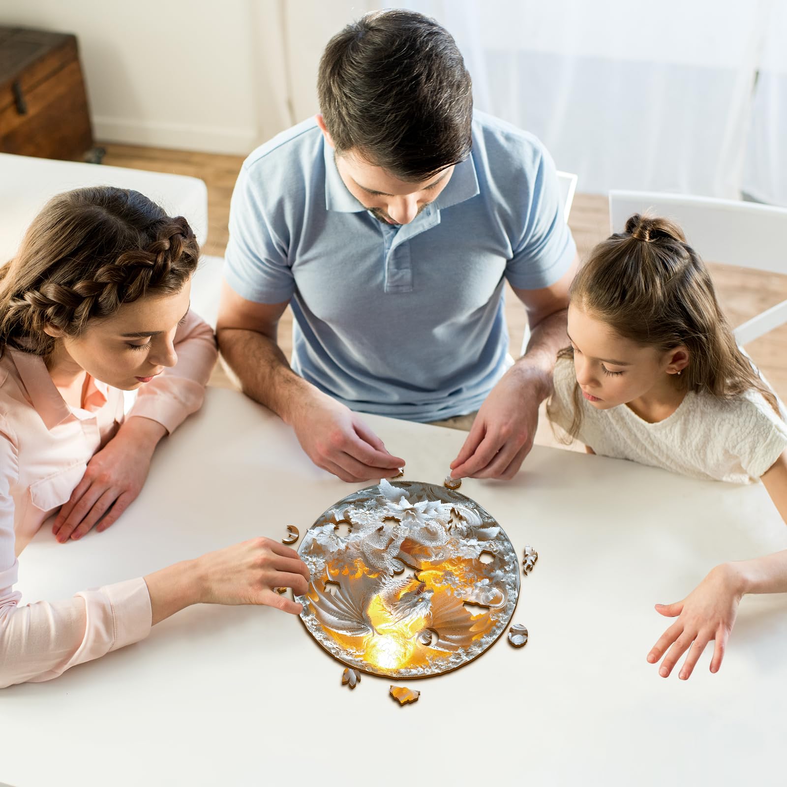 KAAYEE Family game night puzzle supports collaborative play and smiles.