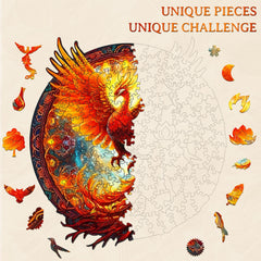 KAAYEE Phoenix puzzle on display finished artwork adds unique decor