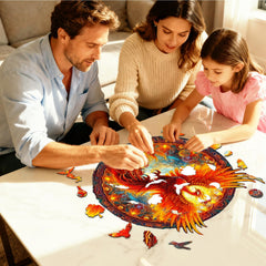 KAAYEE Phoenix unique shape puzzle features a dramatic silhouette