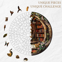 KAAYEE tree-house display puzzle closeup, showcasing precision laser cuts and tight fits.